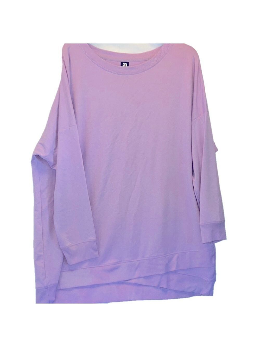 Ideology Ladies Baggy Sweatshirt, SZ 3X PTP 39", Length 31"